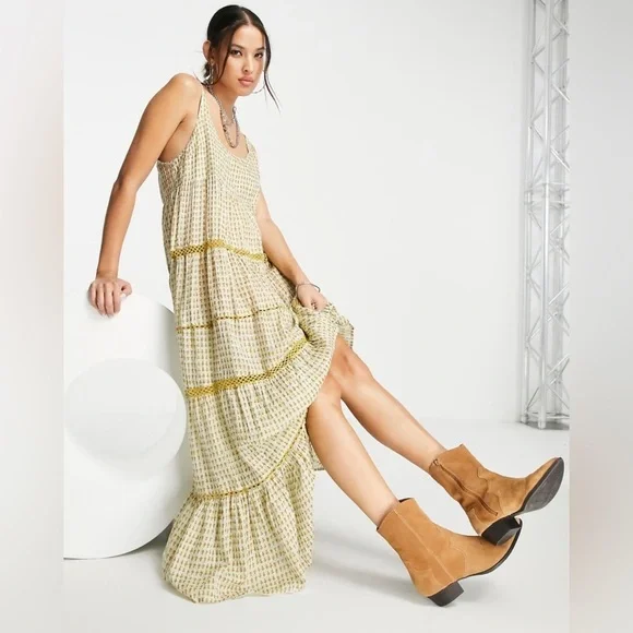 Free People | Dresses | Free People Midnight Dance Maxi Slip Dress Size M |  Poshmark